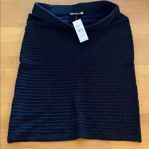 LOFT NWT black knit skirt XSP